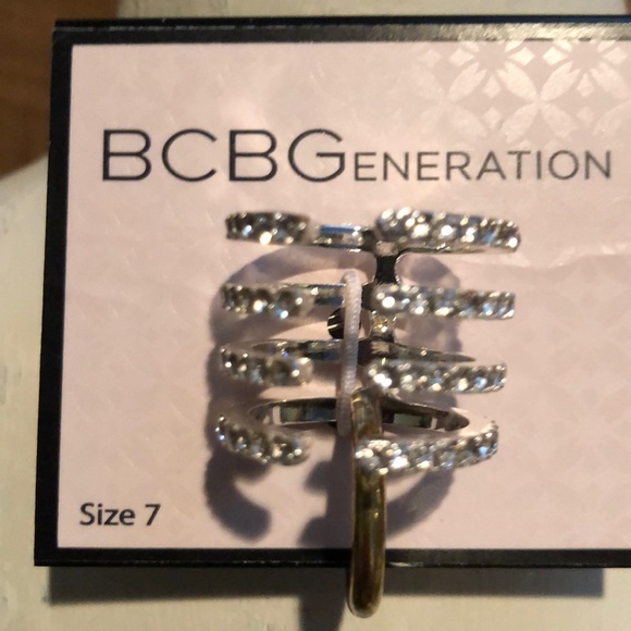 BCBGeneration Silver Ring, New - Picture 2 of 4